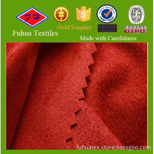 100 polyester suede fabric for sofa and garments